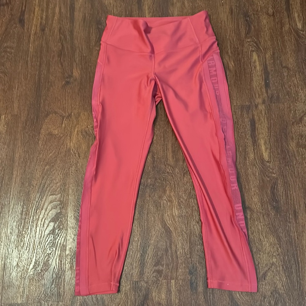 Under Armour Yoga Leggings, Mesh, LN, Sz M